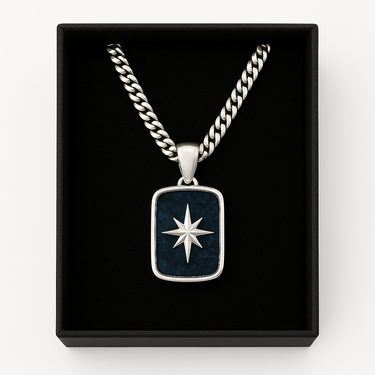 North Star Necklace - 950 Silver & Labradorite